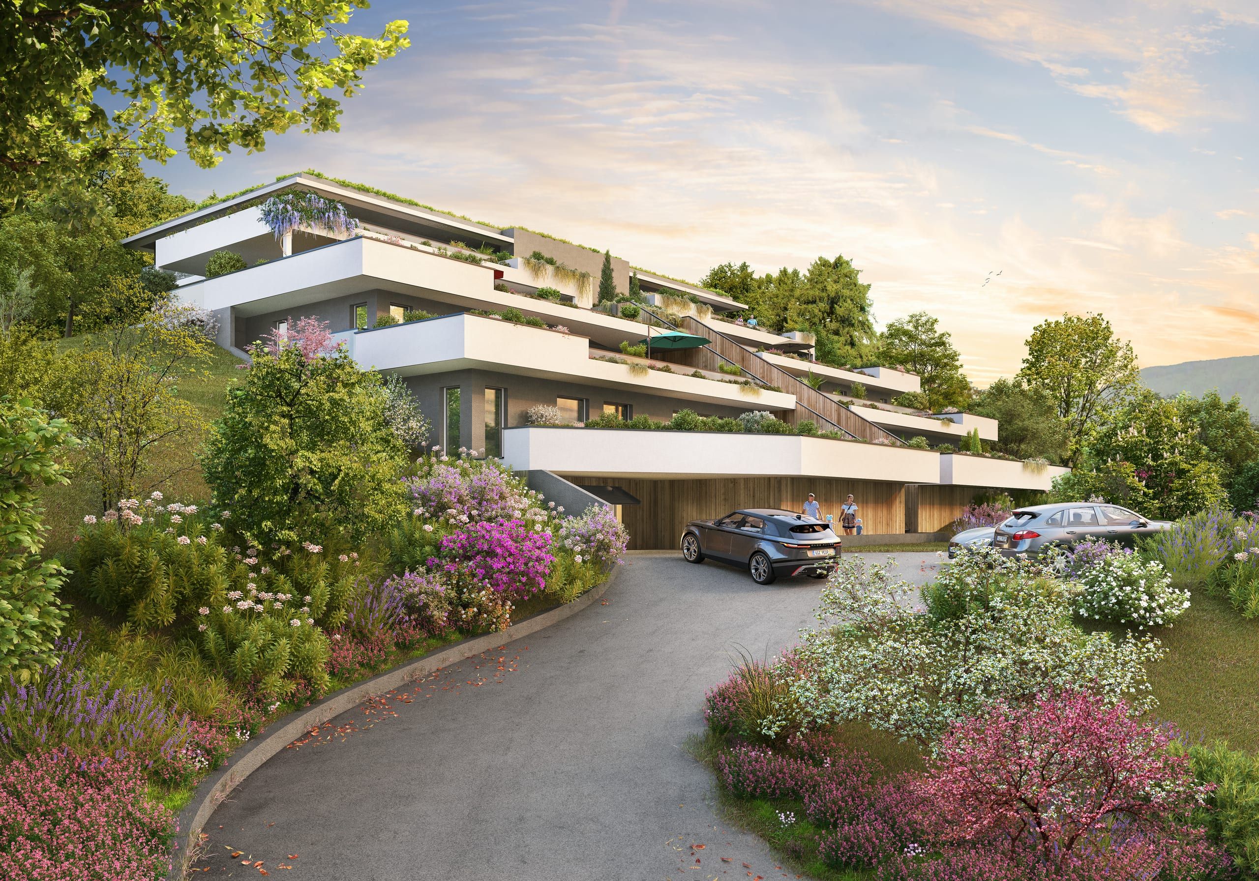 Exterior view of the Les Cimes du Lac residence